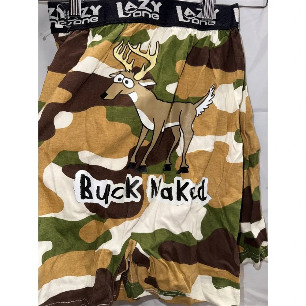 buck naked camo boxer size small new